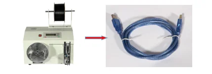 Avvolgitrice e fardellatrice semiautomatica per cavi