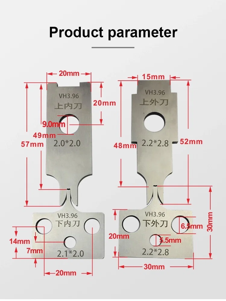 OTP Tungsten steel blade for Terminal crimping machine, Terminal machine blade, OTP blade, Wire Strip And Crimp Machine Dies,Assembly Knife For Crimp Machine,Crimping Knife Lama in acciaio al tungsteno OTP per crimpatrice terminale, lama per macchina terminale, lama OTP, strisce di filo e matrici per crimpatrici, coltello di assemblaggio per crimpatrice, coltello per crimpatura