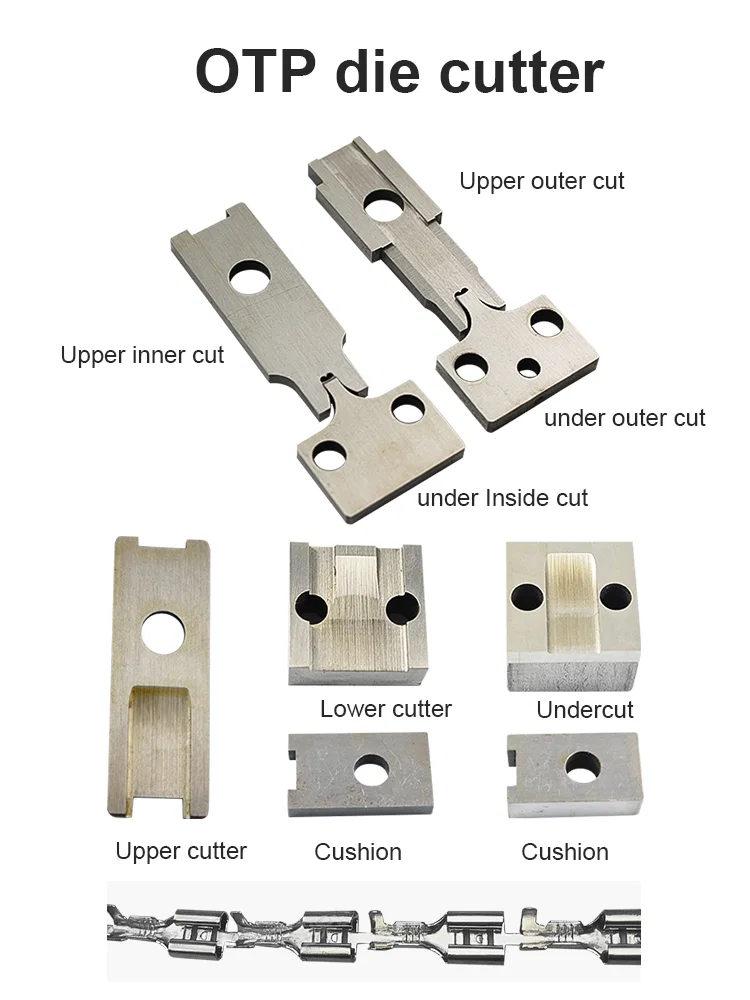 Loose Terminal Blades, Crimping Blade Die, Cold Pressed Blade Die Lame terminali allentate, matrice della lama di crimpatura, matrice della lama pressata a freddo