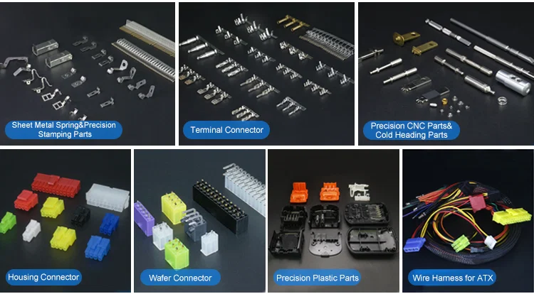 Connettore terminale elettrico automobilistico, Connettore terminale scheda-scheda PCB, Connettore terminale substrato filo di rame personalizzato