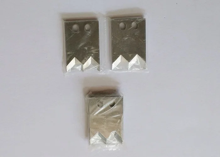 lama in acciaio bianco, lama in acciaio al tungsteno, lama a scanalatura piatta, per macchina spelafili lama in acciaio al tungsteno