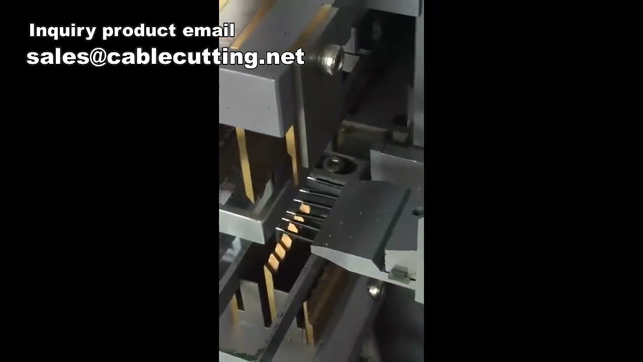 Macchina automatica per stagnatura, taglio e spellatura cavi computerizzati - 5 linee twist e immersione stagno