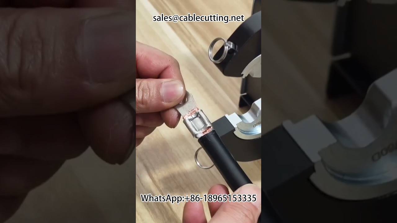 Macchina crimpatrice pneumatica per terminali 500A con test punto crimp | Utensili hardware #Automazione