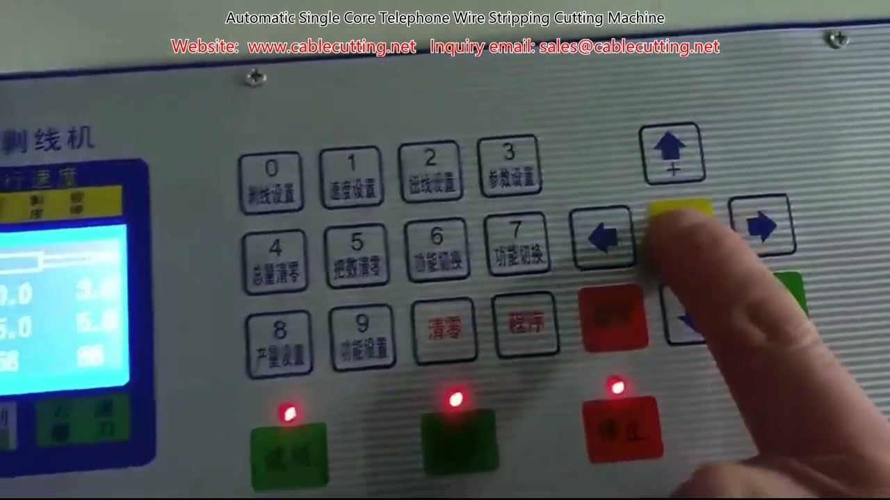 Macchina Automatica per Spelatura e Taglio Cavi Telefonici Monocore