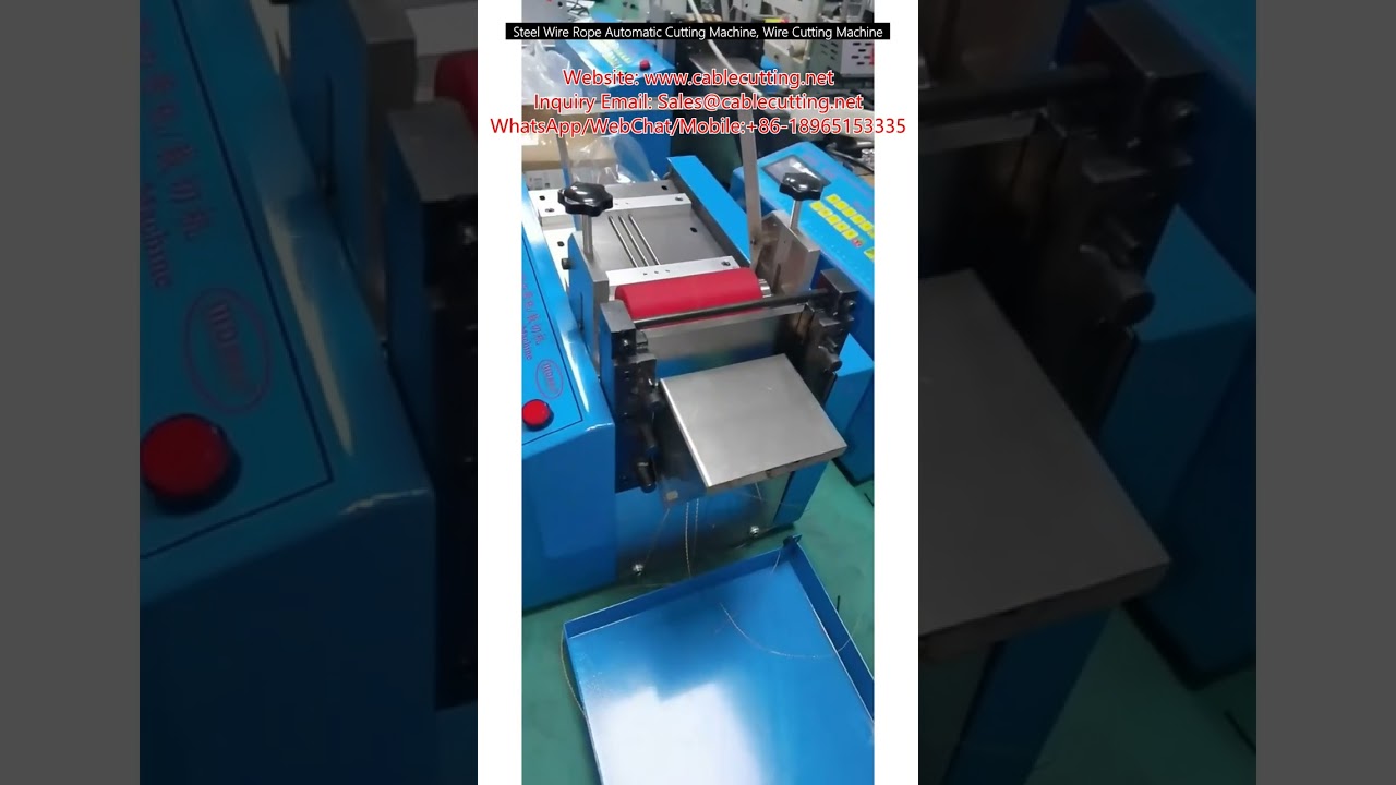 Macchina Automatica per Taglio di Fune d'Acciaio | Tagliafili Industriale di Precisione