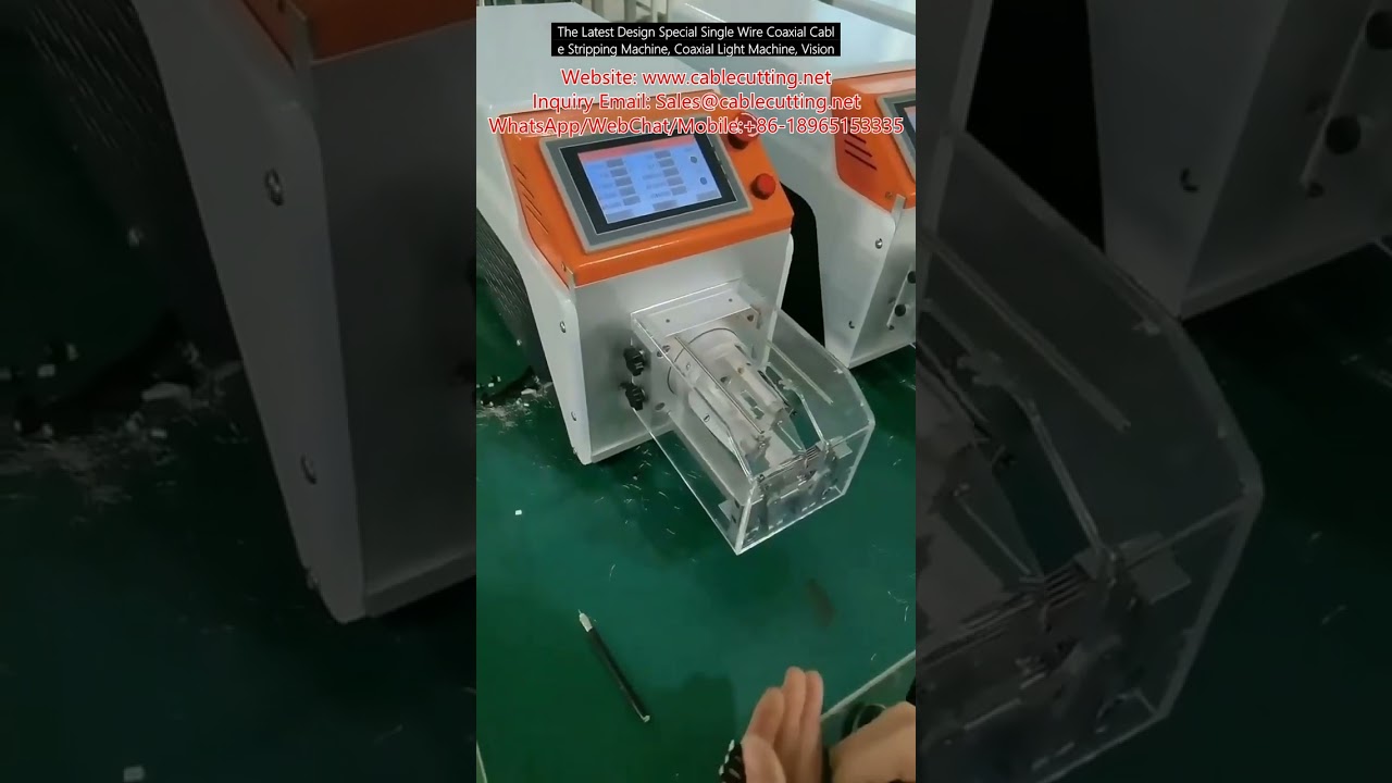 Macchina spellacavi coassiale di ultima generazione con visione artificiale – precisione e automazione
