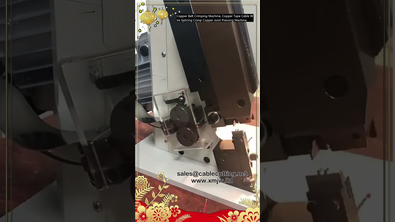 Macchina crimpatrice per nastri di rame - Pressa per giunzioni cavi e fili elettrici