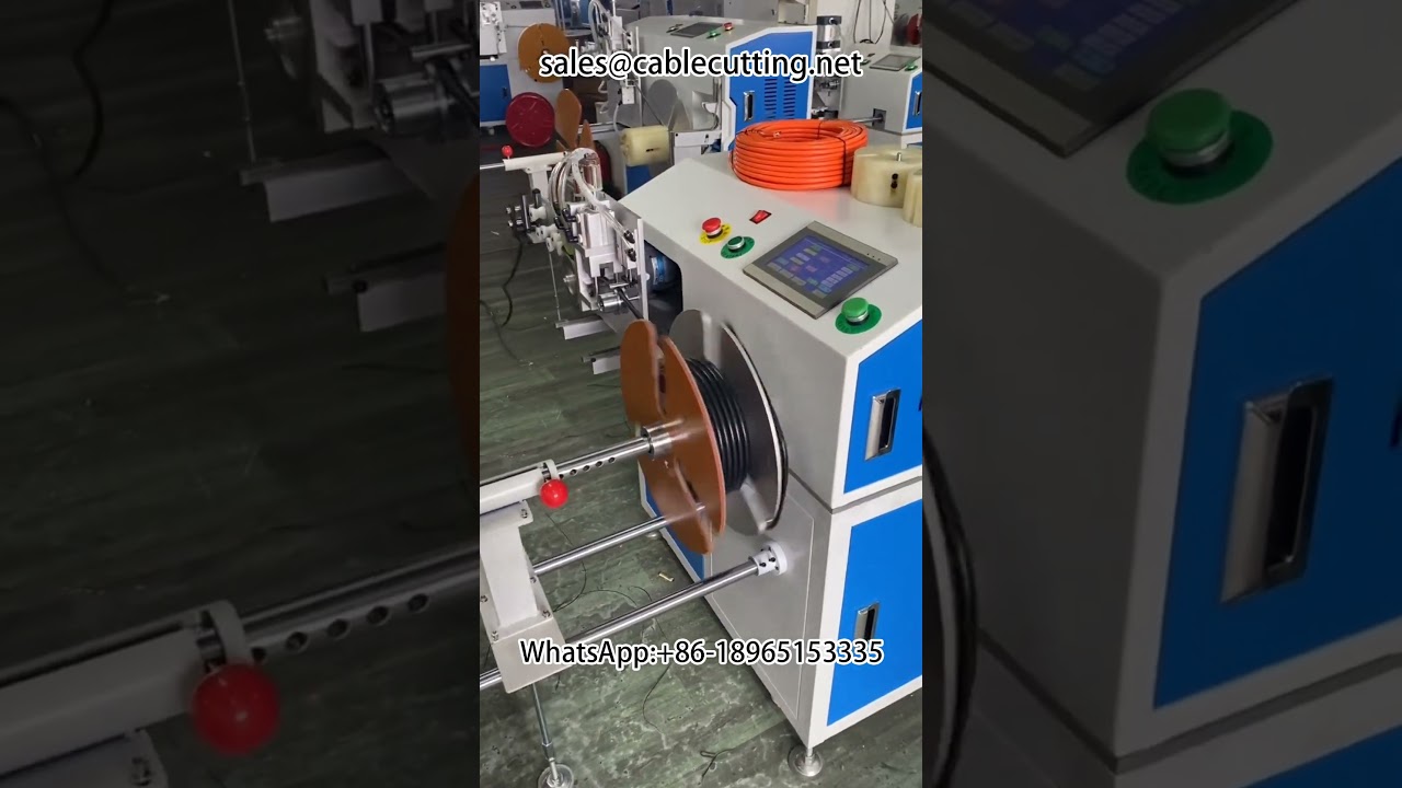 Macchina automatica per conteggio, smistamento, taglio, avvolgimento e legatura dei cavi #conteggio metri #avvolgimento cavi #macchina automatica