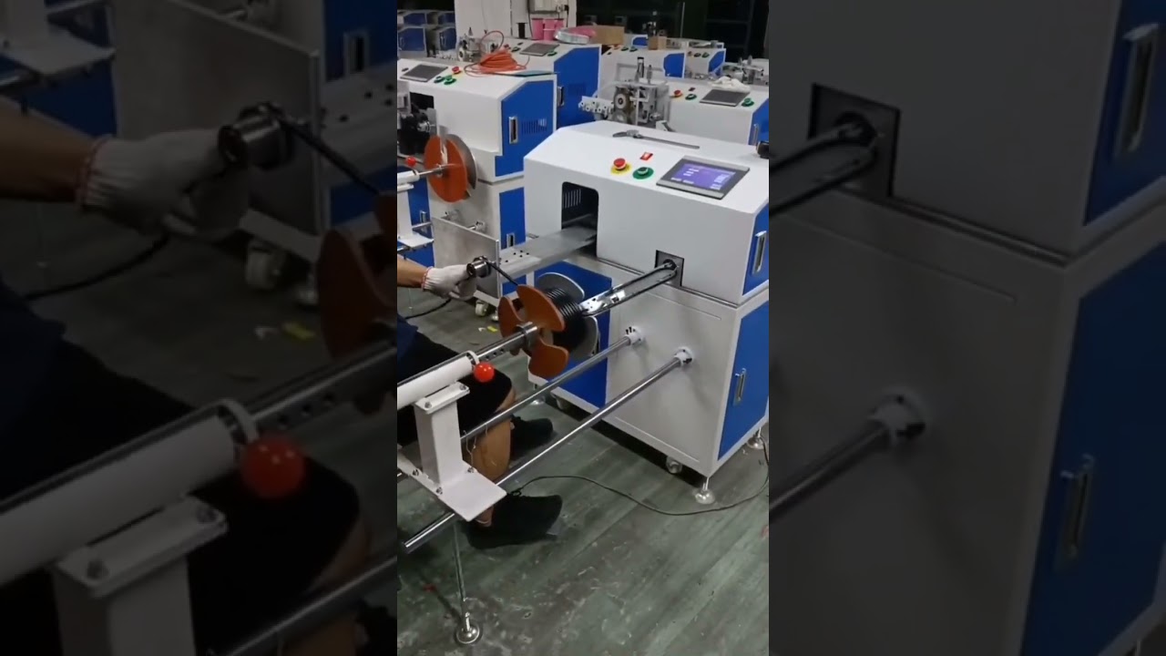 Macchina Avvolgitrice Automatica Personalizzata per Cavi #fabbrica #macchinario