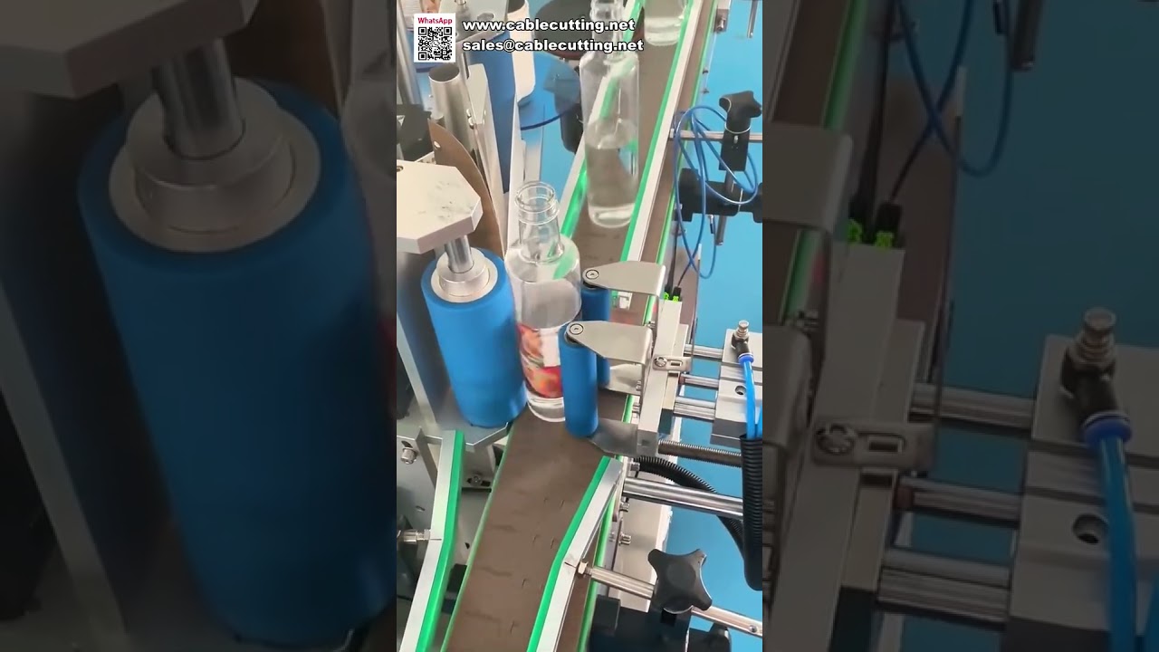 Macchina etichettatrice automatica per bottiglie rotonde: applicatore adesivo ad alta efficienza per la produzione