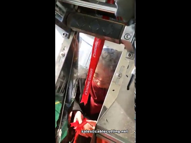 Macchina taglia nastri a ultrasuoni a coda di pesce - Taglierina per nastri colorati