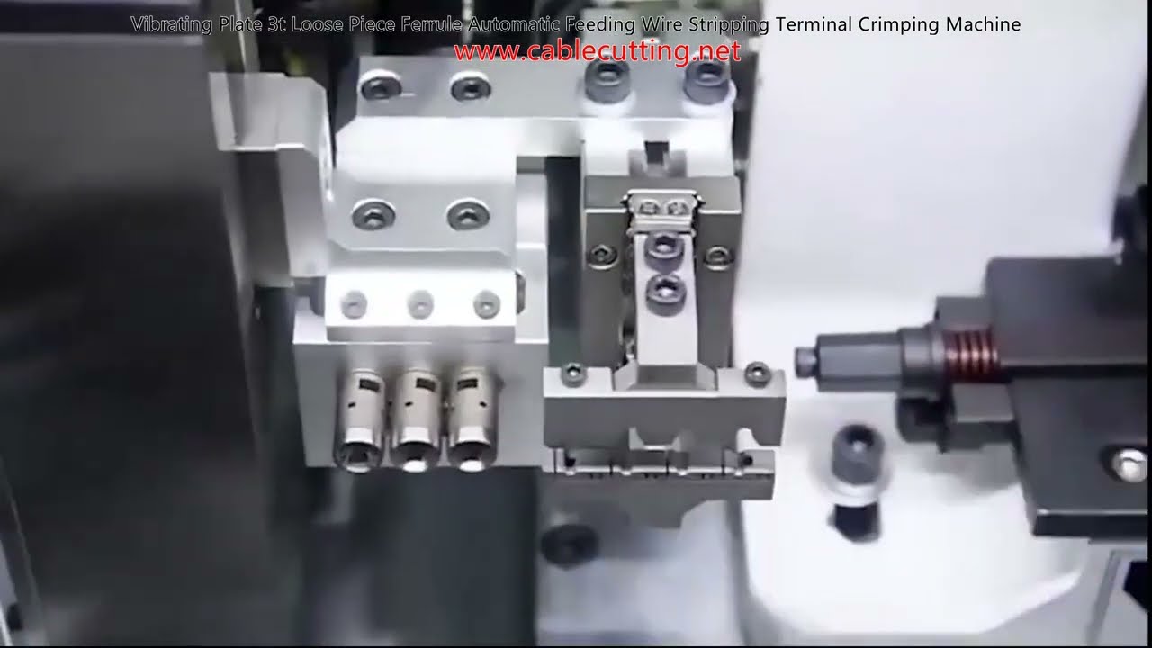 Macchina Crimpatrice Automatica con Piastra Vibrante 3t per Terminali a Ferula: Alimentazione, Spelatura e Crimpatura