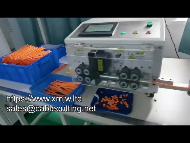 Macchina automatica per taglio e spelatura a doppia testa di cavi rivestiti 6-70 mm²