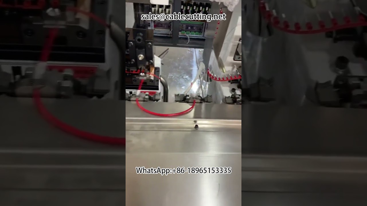 Macchina automatica per crimpatura a doppia testa con incisione laser su tubi termoretraibili - Attrezzatura per cablaggi industriali