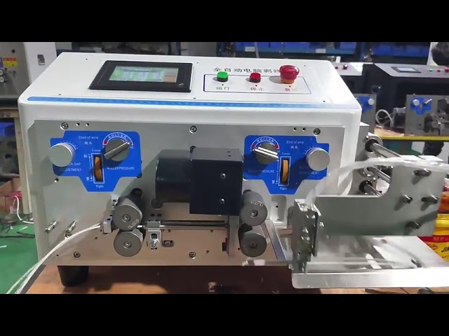 Macchina automatica per taglio e spelatura cavi multianima 8 fili - Diametro 7mm