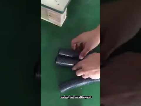 Professional Low Price Thick Tubes Split Corrugated Tubing Pipe Cutting Machine