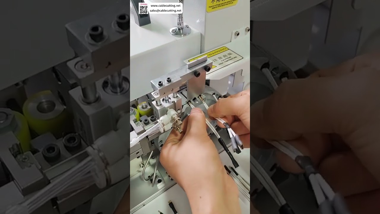 Macchina Automatica per Tubi Termoretraibili: Taglio, Alimentazione, Posizionamento e Cottura Integrati