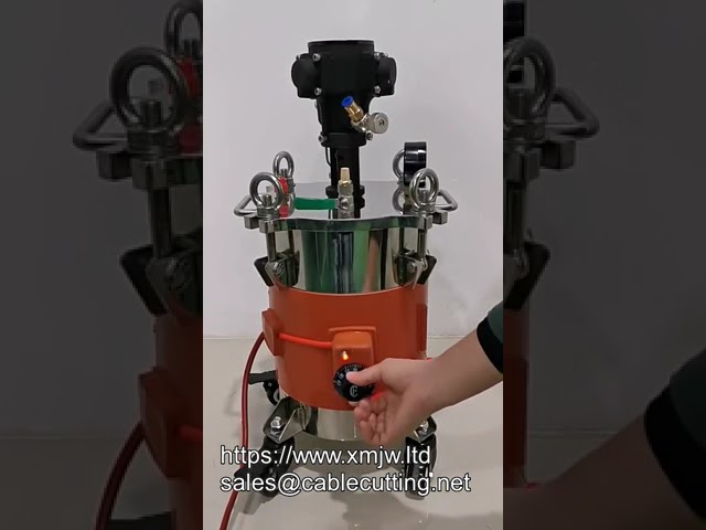 Serbatoio pressurizzato riscaldato per adesivo 10L con miscelazione automatica