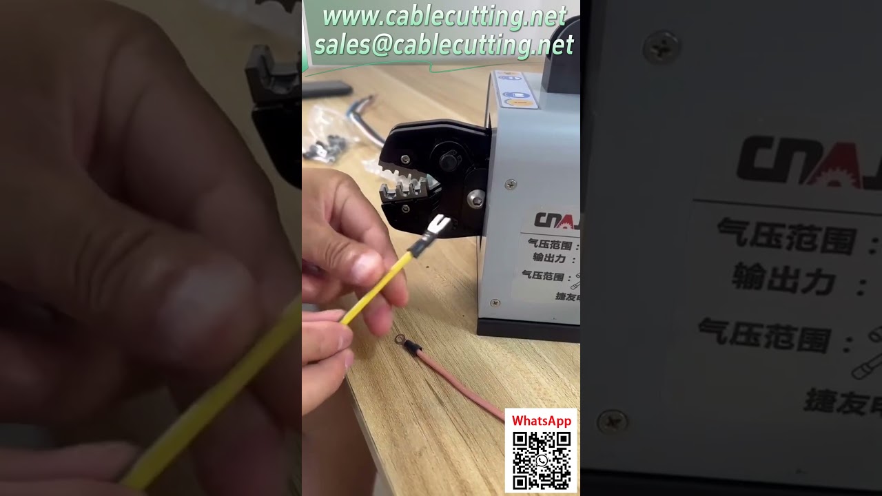 Pinza crimpatrice pneumatica 25mm: stampo personalizzato per risolvere il disadattamento dei terminali