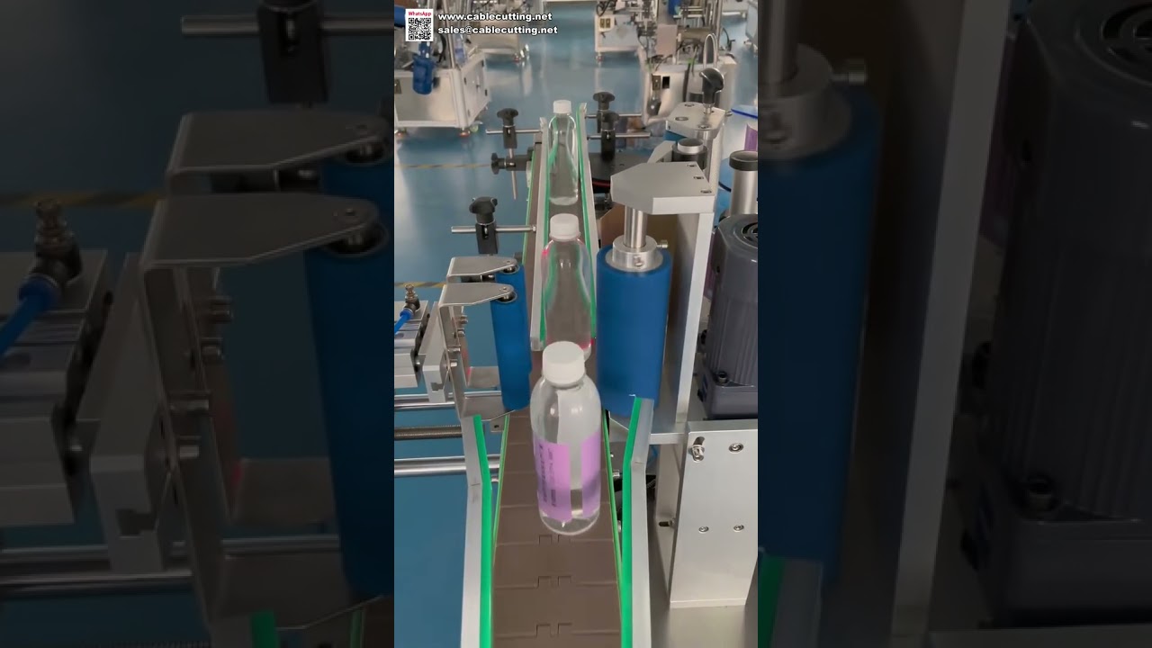 Etichettatrice ad alta velocità per bottiglie rotonde: doppia etichetta per acqua minerale